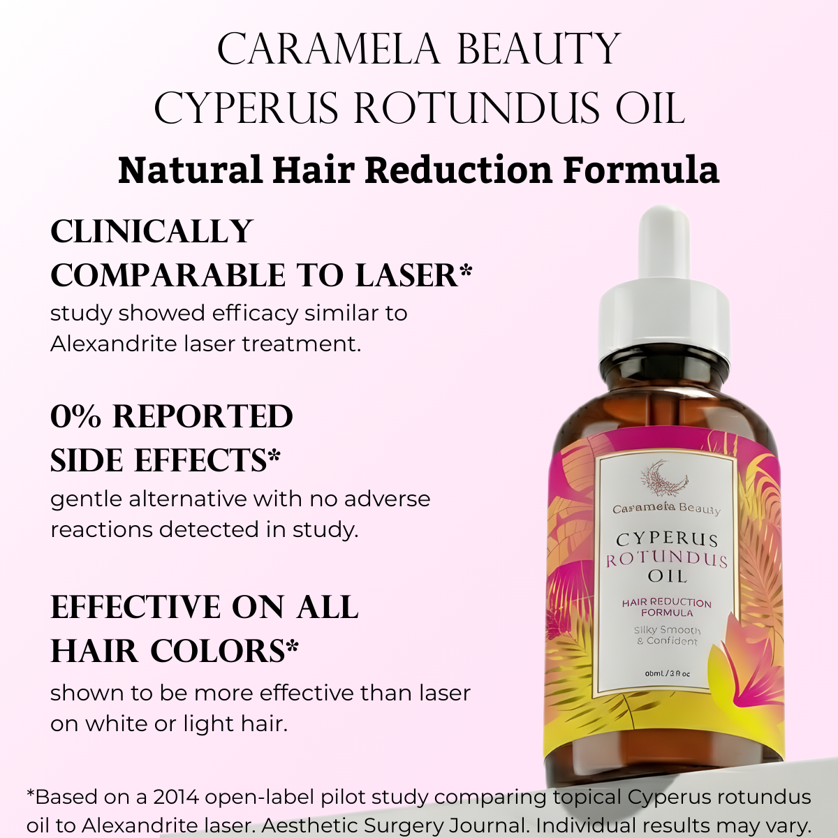 Caramela Beauty Cyperus Rotundus Oil for Natural Hair Reduction