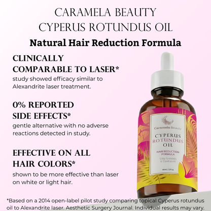 Caramela Beauty Cyperus Rotundus Oil for Natural Hair Reduction