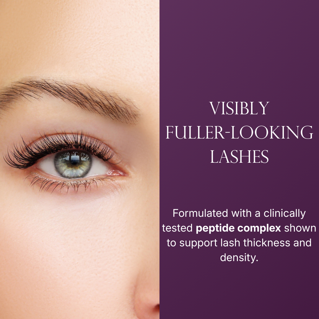 Caramela Beauty Lash Serum - 6ml, 3 Month Supply - Advanced Peptide Complex & Vitamin B5 for Longer Thicker Looking Lashes - Prostaglandin Free & Safe for Sensitive Eyes - Hyaluronic Acid, 0.21 fl oz