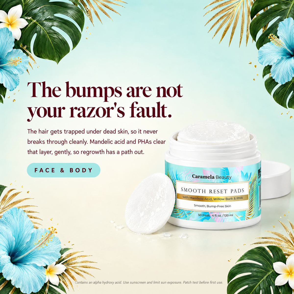 Caramela Beauty Smooth Reset Exfoliating Pads
