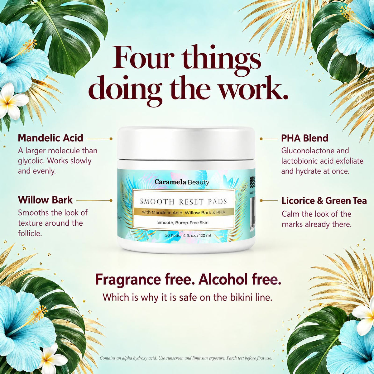 Caramela Beauty Smooth Reset Exfoliating Pads